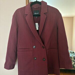 Madewell Burgundy Blazer